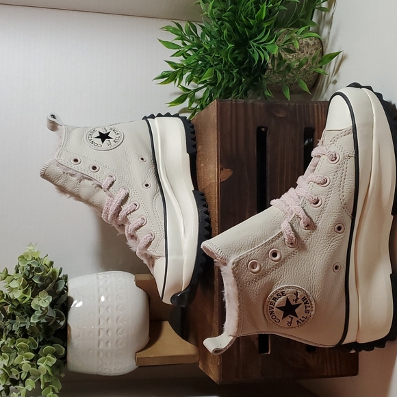 Converse Run Star Hike Hi "Cozy Club "Platform Unisex  Womens sz 169550C - Picture 3 of 14